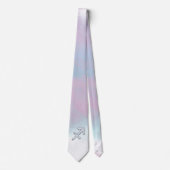 射手座〔占星術の〕十二宮図サインオンマザーオブパールデコール ネクタイ (正面)
