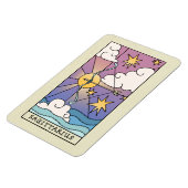 射手座〔占星術の〕十二宮図サイン抽象芸術アートヴィンテージ マグネット (左側)