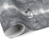 射手座〔占星術の〕十二宮図シルバー動揺してスチールの外観 ラッピングペーパー (ロールコーナー)