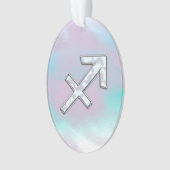 射手座〔占星術の〕十二宮図シンボルマザーオブパールスタイル オーナメント (正面)