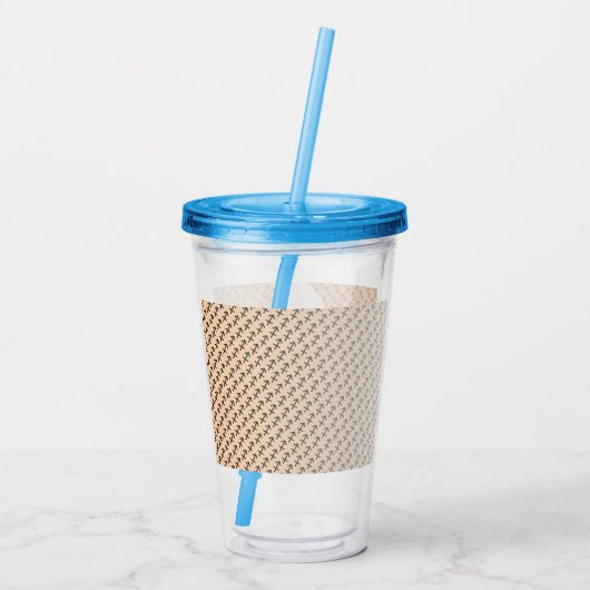 射手座〔占星術の〕十二宮図シンボル標準by K Yoncich アクリルタンブラー (裏面)