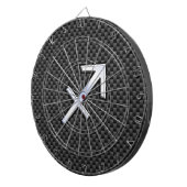 射手座〔占星術の〕十二宮図シンボル炭炭素繊維 ダーツボード (正面右)