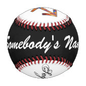 射手座〔占星術の〕十二宮図シンボル要素by K Yoncich 野球ボール (裏面)