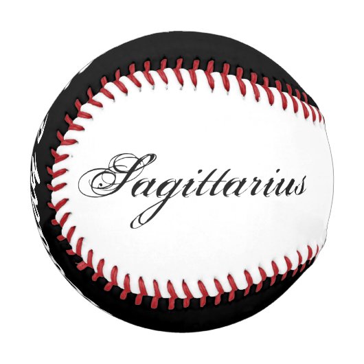 射手座〔占星術の〕十二宮図シンボル要素by K Yoncich 野球ボール (正面左)