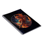 射手座〔占星術の〕十二宮図スパイラルノートブック ノートブック (右側)