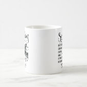 射手座〔占星術の〕十二宮図占星術名前をカスタムする コーヒーマグカップ (中央)