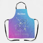 射手座〔占星術の〕十二宮図占星術星座 エプロン (正面)