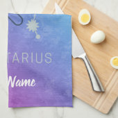 射手座〔占星術の〕十二宮図占星術星座 キッチンタオル (四つ折り)