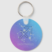 射手座〔占星術の〕十二宮図占星術星座 キーホルダー (正面)