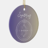 射手座〔占星術の〕十二宮図占星術星形勾配 セラミックオーナメント (右)