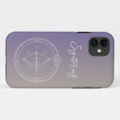 射手座〔占星術の〕十二宮図占星術星形勾配 Case-Mate iPhoneケース (裏面(横))