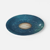 射手座〔占星術の〕十二宮図星占いサイン – 惑星ジュピター ペーパープレート (アングル)