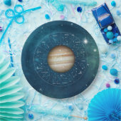 射手座〔占星術の〕十二宮図星占いサイン – 惑星ジュピター ペーパープレート (パーティー)