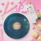 射手座〔占星術の〕十二宮図星占いサイン – 惑星ジュピター ペーパープレート (パーティー)