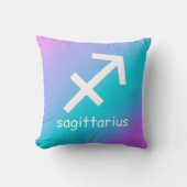 射手座〔占星術の〕十二宮図星形星占い勾配 クッション (正面)