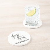 射手座〔占星術の〕十二宮図標識コースター コースター (側面)