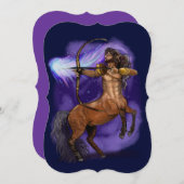 射手座〔占星術の〕十二宮図標識招待状 招待状 (正面/裏面)