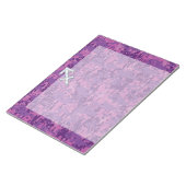 射手座〔占星術の〕十二宮図標識明るい赤紫色デジタルカモフラージュ ノートパッド (アングル)