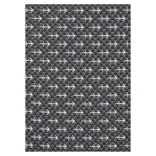 射手座〔占星術の〕十二宮図標識炭素繊維スタイル テーブルクロス (正面)