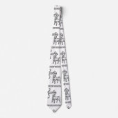 射手座〔占星術の〕十二宮図標識 ネクタイ (正面)