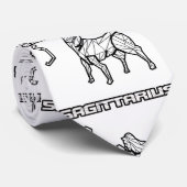 射手座〔占星術の〕十二宮図標識 ネクタイ (ロール)