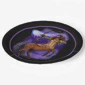 射手座〔占星術の〕十二宮図標識 ペーパープレート (アングル)