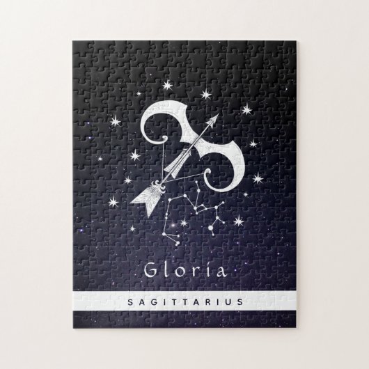 射手座〔占星術の〕十二宮図記号スター占星術記号名 ジグソーパズル (縦)