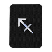 射手座〔占星術の〕十二宮図記号（黒いヘビの肌） マグネット (縦)