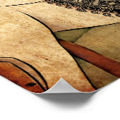 射手座〔占星術の〕十二宮図 ポスター (角)