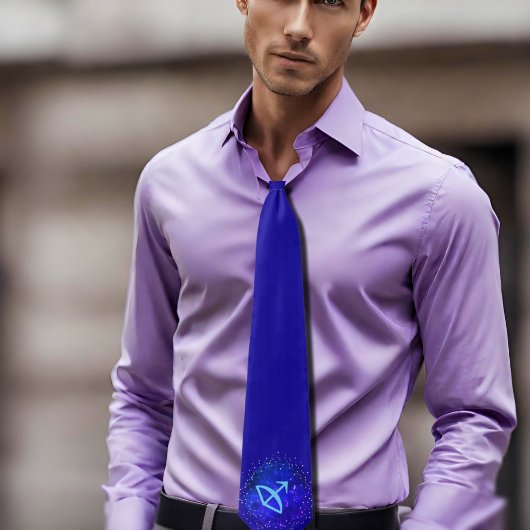 射手座〔占星術の〕十二宮図（星no2） ネクタイ