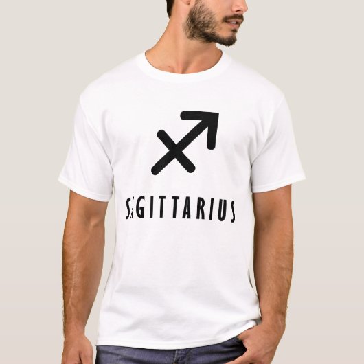 射手座〔占星術の〕十二宮図 Tシャツ (正面)