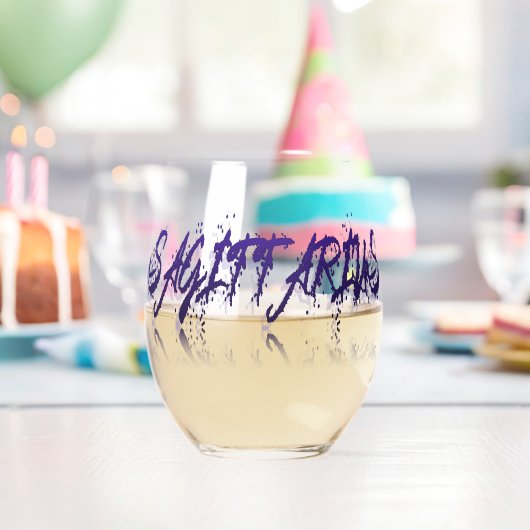 射手座 – 反射 ステムなしワイングラス (インサイチュ (バースデー))