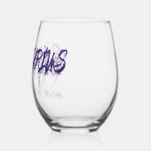 射手座 – 反射 ステムなしワイングラス (左)