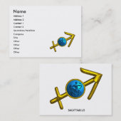 射手座 名刺 (正面/裏面)