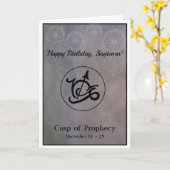 射手座-山羊座のバースデー・カード カード (黄色い花)