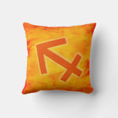 「射手座」火災標識〔占星術の〕十二宮図装飾用クッション クッション (裏面)