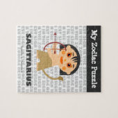 射手座、私の(占星術の)十二宮図のパズル ジグソーパズル (横)