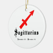 射手座、11月22日～12月21日 セラミックオーナメント (左)