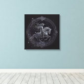 射手座- 11月22日～12月21日Canvas Print キャンバスプリント (インサイチュ (ウッドフロア))