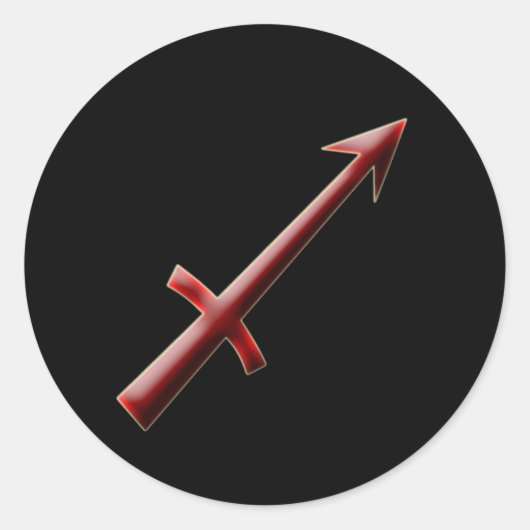 射手座#2ステッカー ラウンドシール (正面)