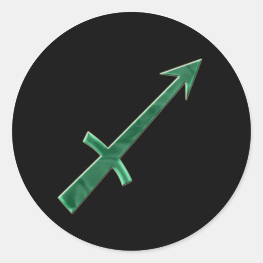 射手座#3ステッカー ラウンドシール (正面)