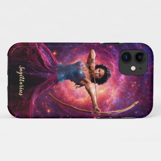 射手座- Cosmic Archer- iPhone / iPadケース Case-Mate iPhoneケース (裏面(横))