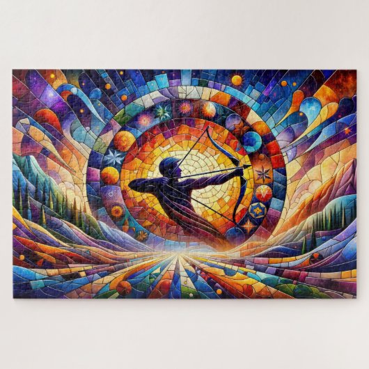 射手座: Cosmic Archer's Quest ジグソーパズル (横)