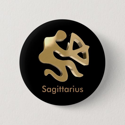 射手座、Sagittario 缶バッジ (正面)