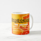 射手座Archerの火の印の占星術のなマグ コーヒーマグカップ (正面右)