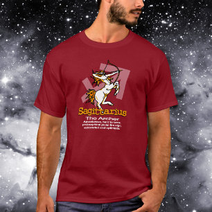 射手座Archerの(占星術の)十二宮図の占星術のTシャツ Tシャツ