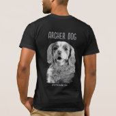 射手犬のシャツ Tシャツ (裏面)