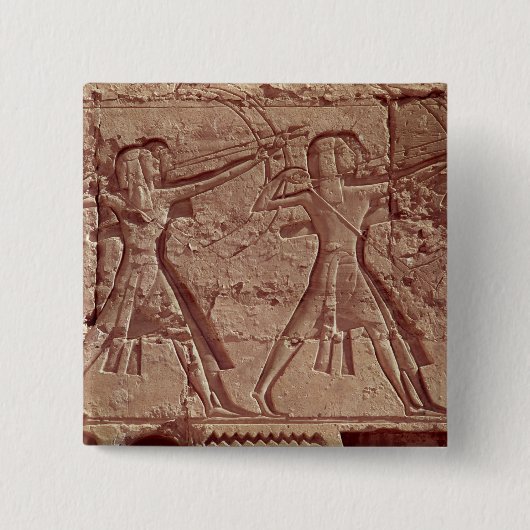 射手、Ramesses IIIの狩りからの詳細 缶バッジ (正面)