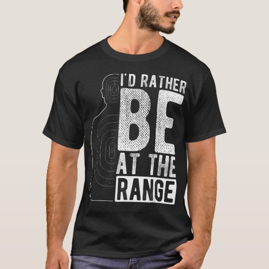 射撃場で撃ちたい Tシャツ (正面)