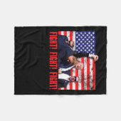 射撃戦 フリースブランケット (正面(横))